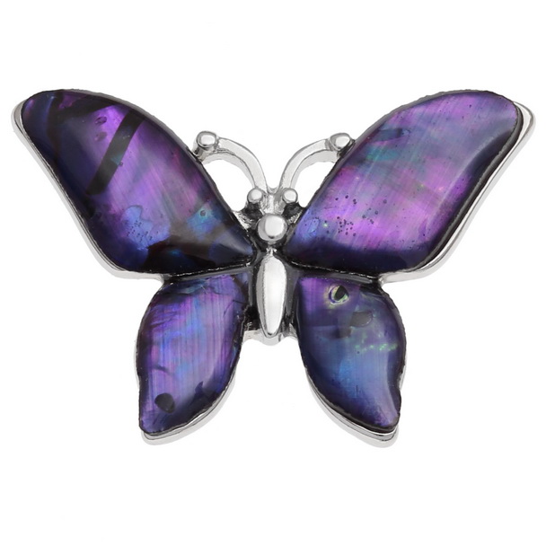 Butterfly pin badge