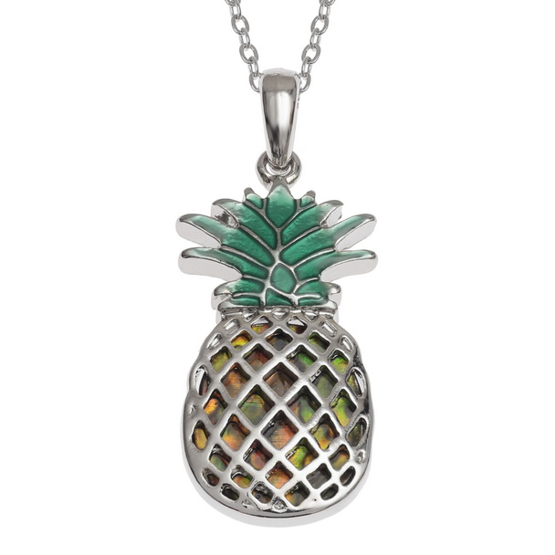 Amber pineapple necklace