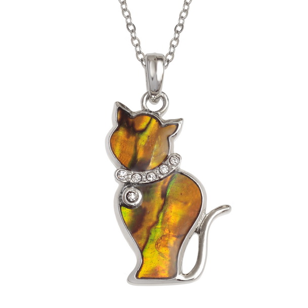 Ginger cat necklace