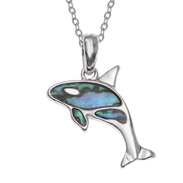 Orca whale necklace