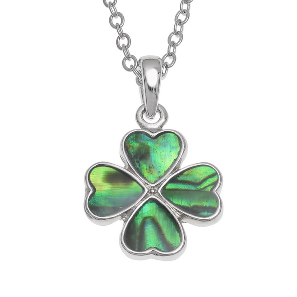 Lucky four leaf clover necklace