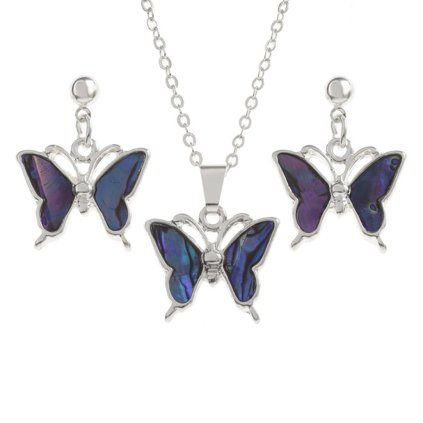 Purple butterfly set