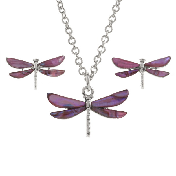 Pink dragonfly set