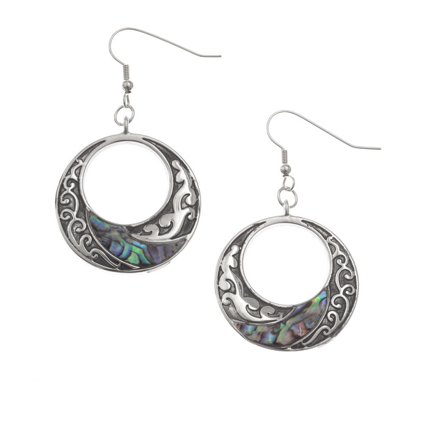 Ornate hoop earrings