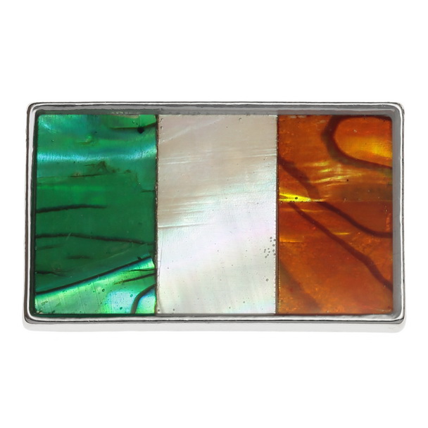 Irish tricolour flag pin badge