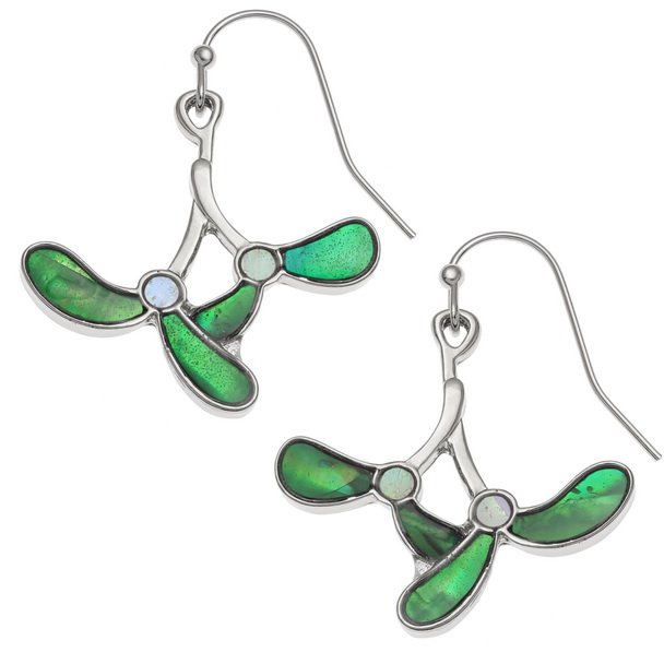 Mistletoe earrings