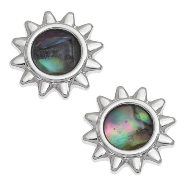 Natural sun earrings