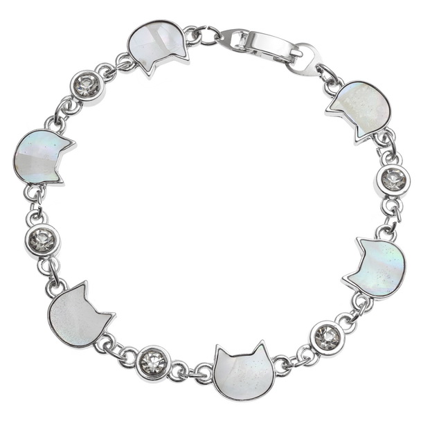 White cat bracelet