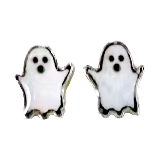 Ghost stud earrings