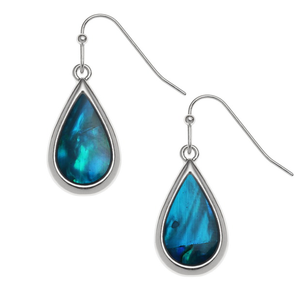 Blue teardrop earrings