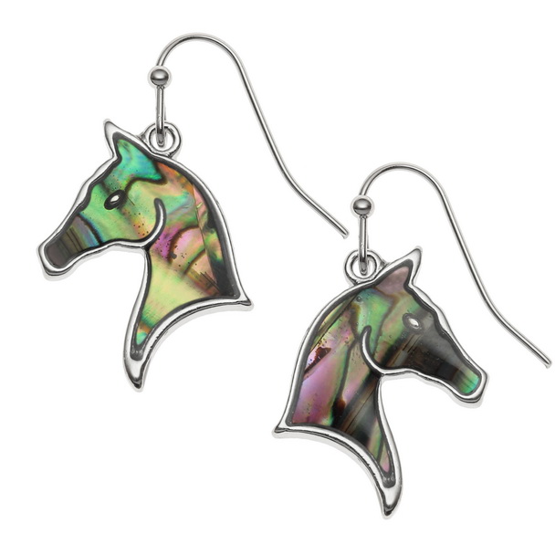 Horse head earrings