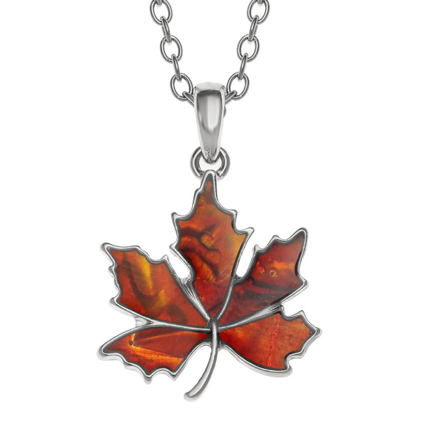 Autumn leaf necklace