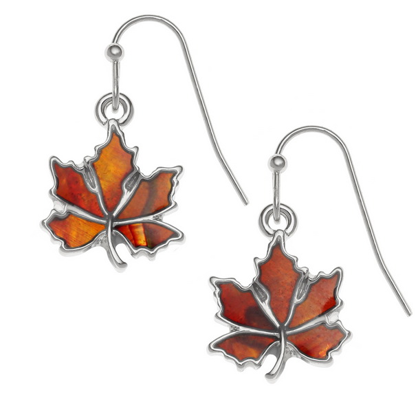 Autumn leaf earrings